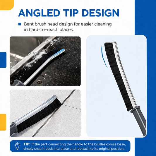 Gap Cleaning Brush (Pack of 3) | Hard Bristle Crevice Cleaning Brush | Narrow Groove & Tile Gap Cleaner Tool for Kitchen, Bathroom & Corners