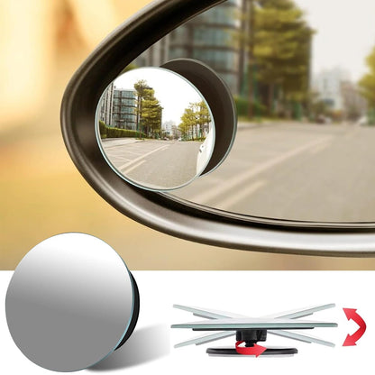 360° Blind Spot Mirror – Avoid Accidents & Drive Safer (Pair Pack)