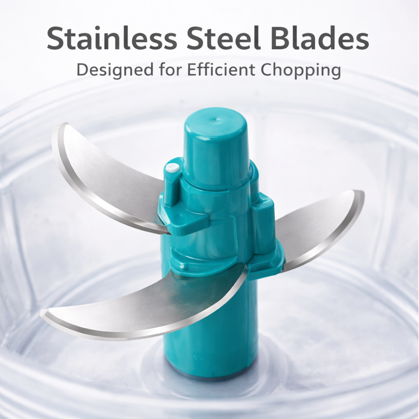 Manual Food Chopper with Pull Cord | Mini Vegetable & Onion Chopper | Stainless Steel Blade Cutter