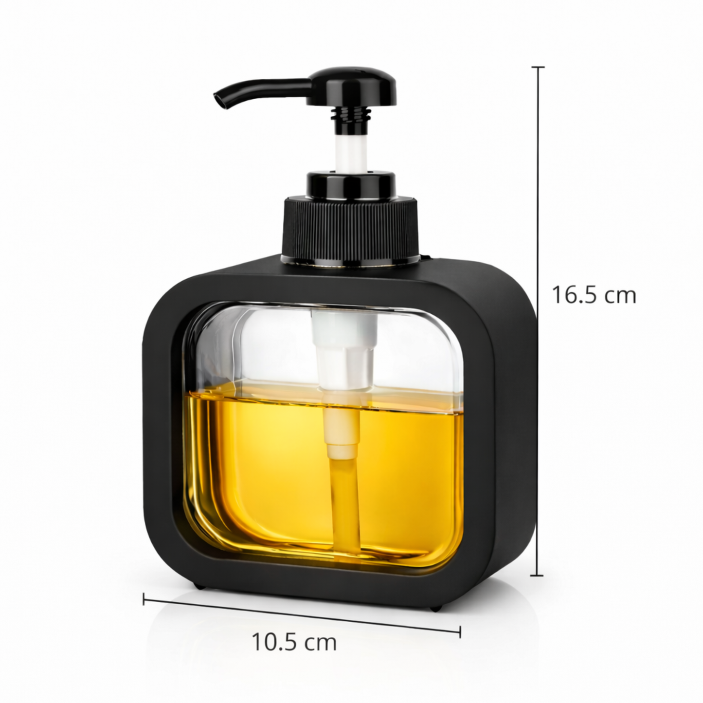 Soap Dispenser Set of 2 | Refillable Liquid Pump Bottles | Modern Design for Kitchen & Bathroom