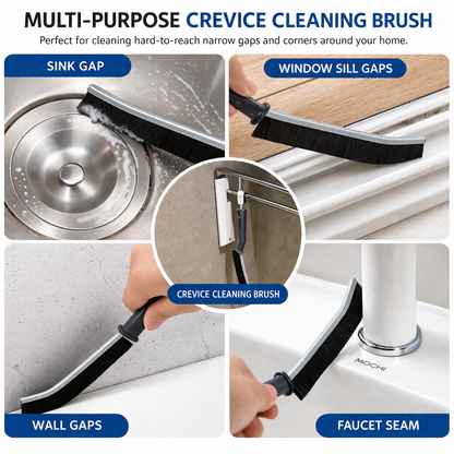 Gap Cleaning Brush Pack of 3 | Hard Bristle Crevice Brush | Tile Gap, Kitchen, Bathroom & Corner Cleaning Tool