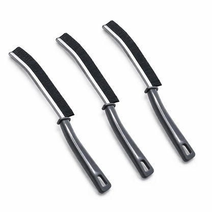 Gap Cleaning Brush Pack of 3 | Hard Bristle Crevice Brush | Tile Gap, Kitchen, Bathroom & Corner Cleaning Tool