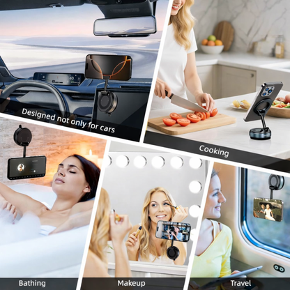 Magnetic Car Phone Holder 360° | Strong Suction MagSafe Mount